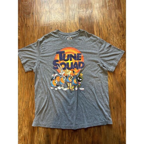Other - Tune Squad Looney Tunes Space Jam Gray Graphic T-Shirt Short Sleeve Large